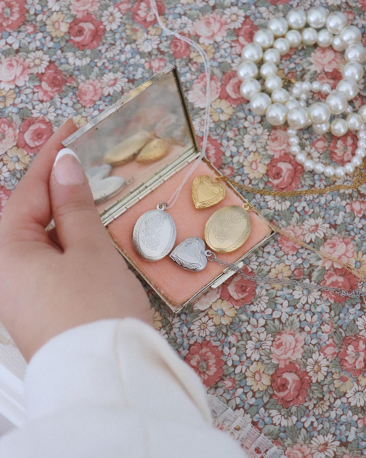 Oval Floral Locket