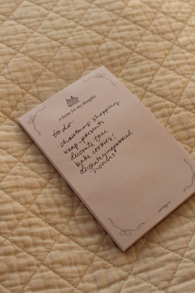 Home For Thoughts Notepad