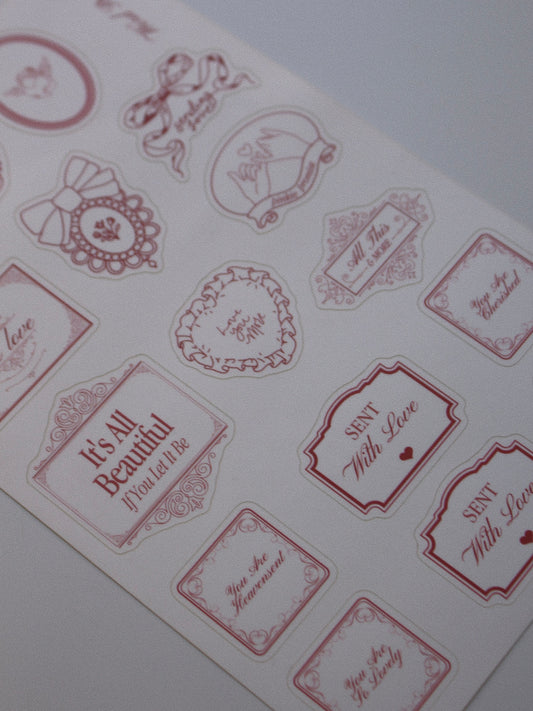 Love Letter Sticker Sheet