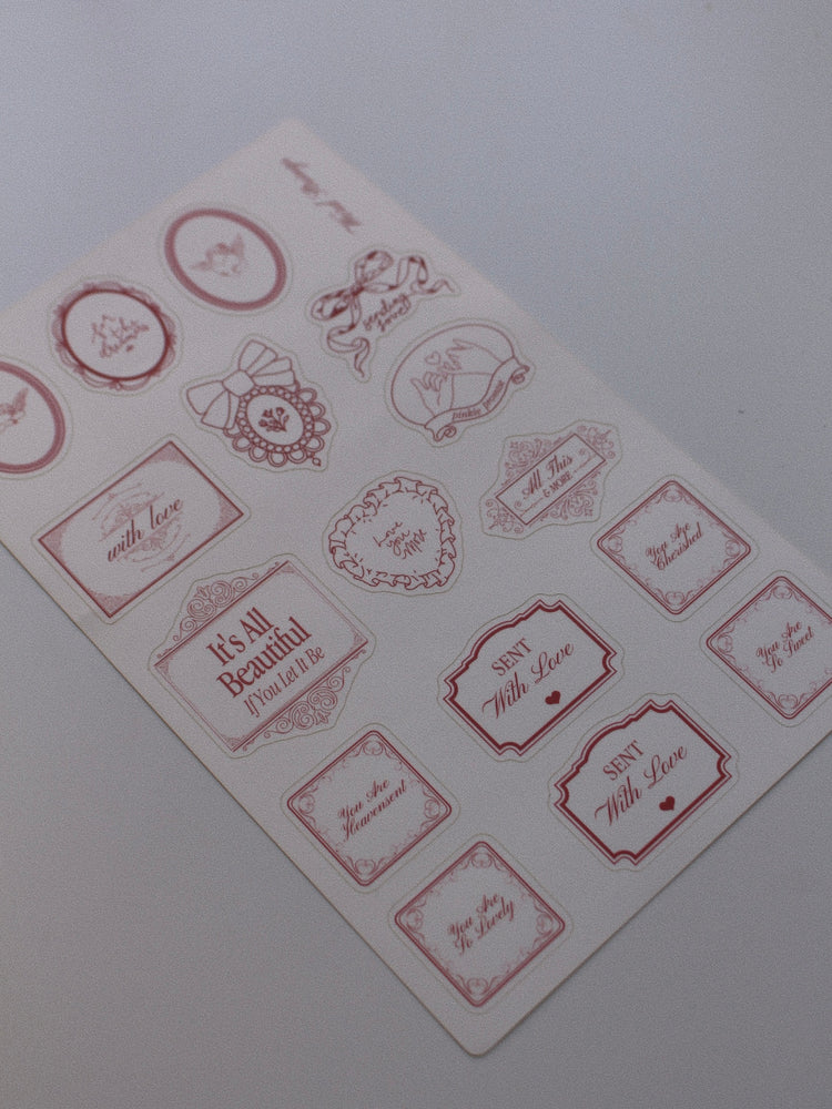 Love Letter Sticker Sheet